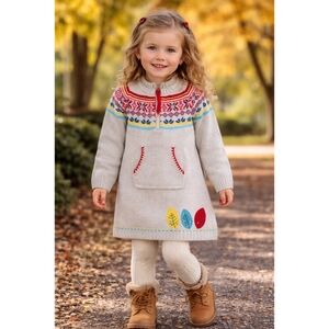 3/25 Tuc Tuc Colorful Knit Sweater Dress